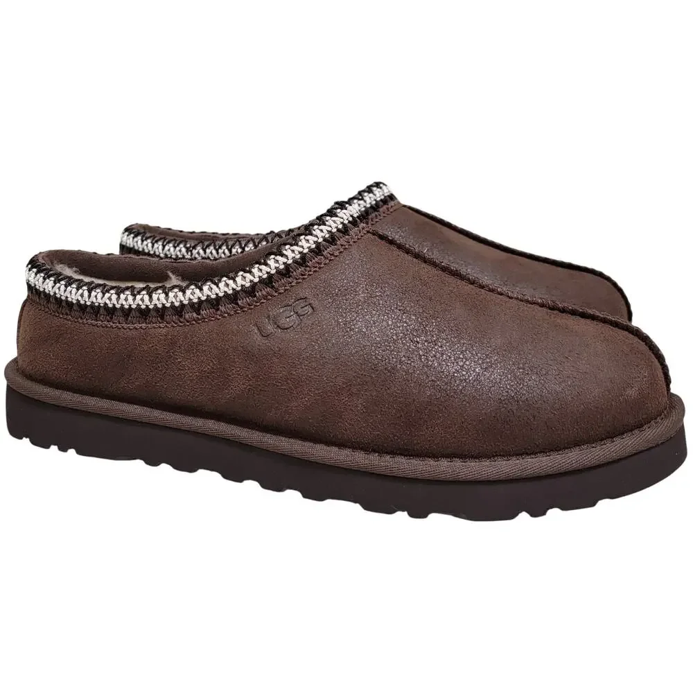 UGG Men Tasman Distressed Slip On Clog Slippers Size US 10 Burnt Cedar Brown D3L
